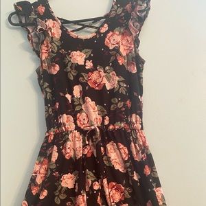 Short Floral Maxi Romper